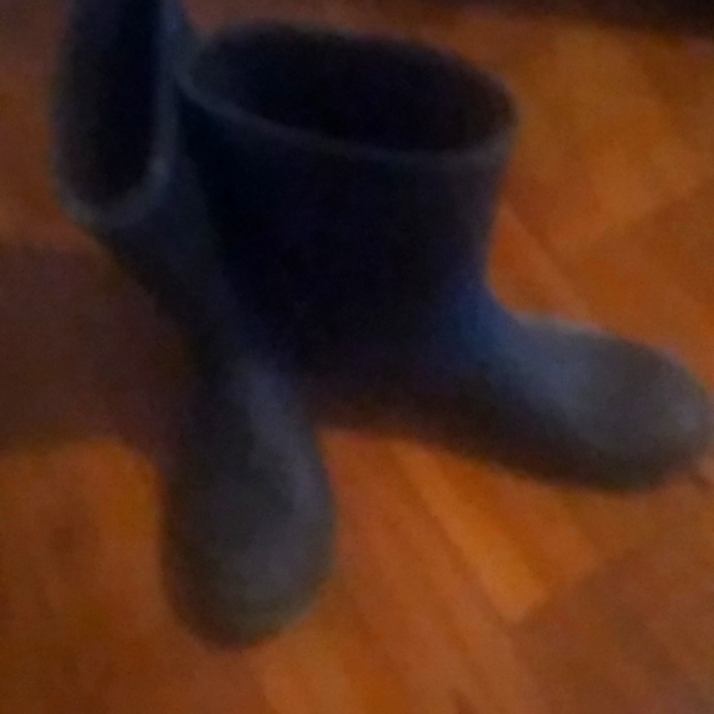 RUBBER BOOTS SZ 7 BLK